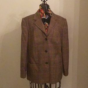 Women’s Embassy Row wool plaid blazer size 16W